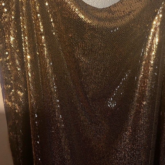 Michael Kors Gold Sequin Skirt size XL - Picture 7 of 10